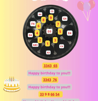 Hướng dẫn Hang Drum Happy Birthday