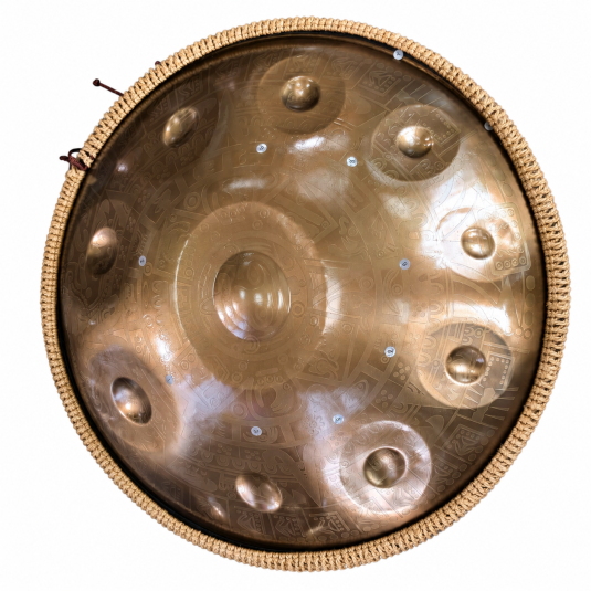 Hand Pan 10 Nốt Hoạ Tiết Dập Nổi MAYA