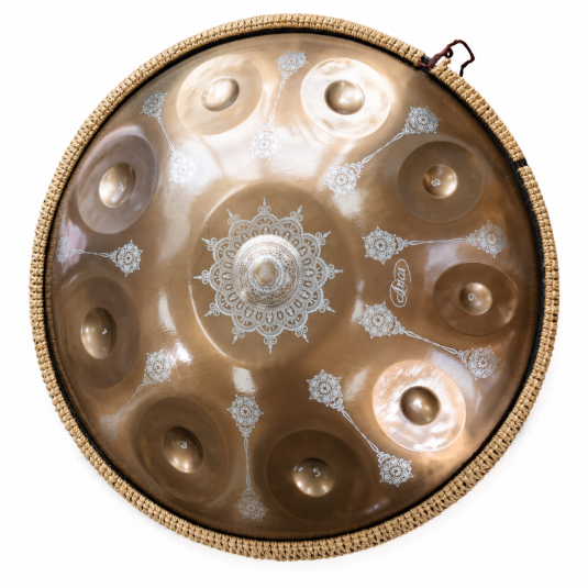 Hand Pan 10 Nốt Hoạ Tiết Mandala Màu Đồng Thép Không Gỉ