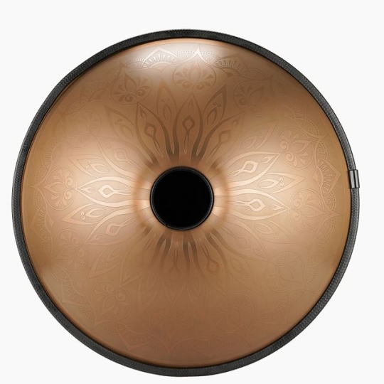 Hand Pan 10 Nốt Mandala Cao Cấp Màu Đồng