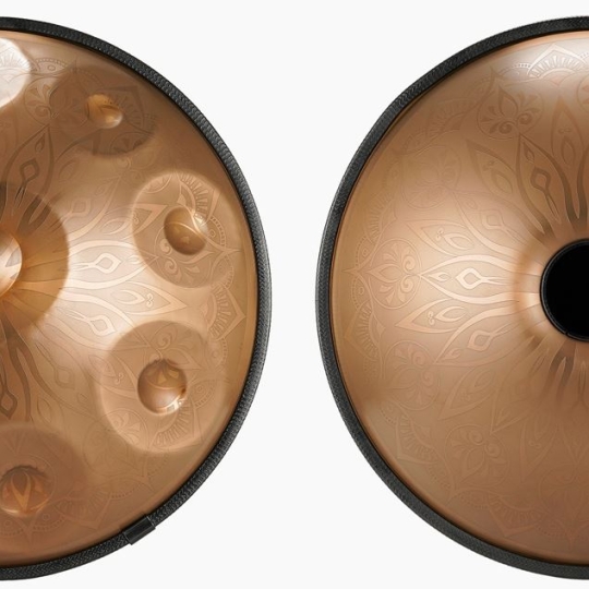 Hand Pan 10 Nốt Mandala Cao Cấp Màu Đồng