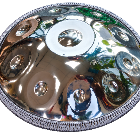 Handpan 10  Nốt Gương Bạc