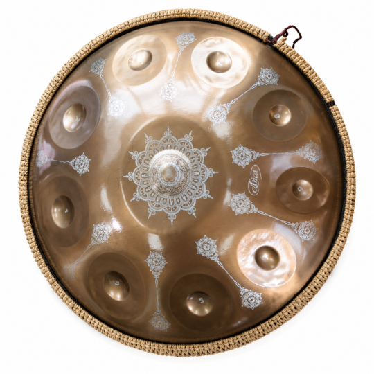 Hand Pan 10 Nốt Hoạ Tiết Mandala Màu Đồng Thép Không Gỉ