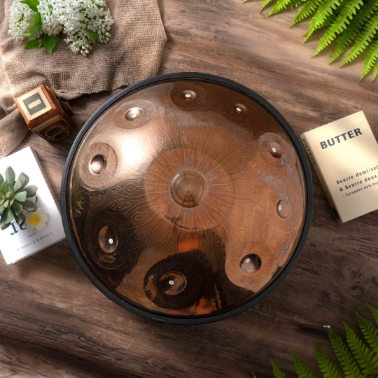 Hand Pan 10 Nốt Thép Ember Mandala