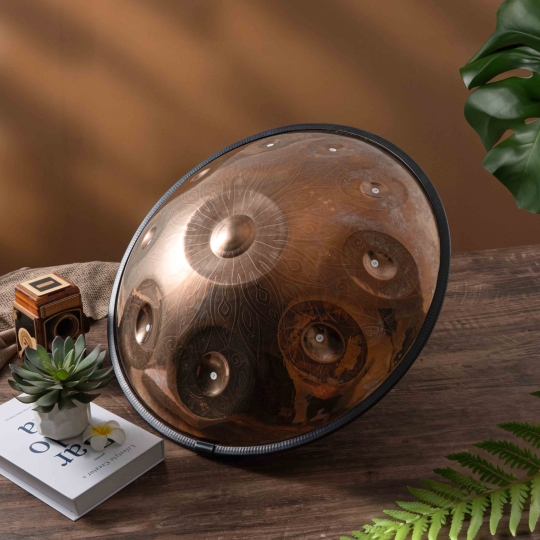 Hand Pan 10 Nốt Thép Ember Mandala