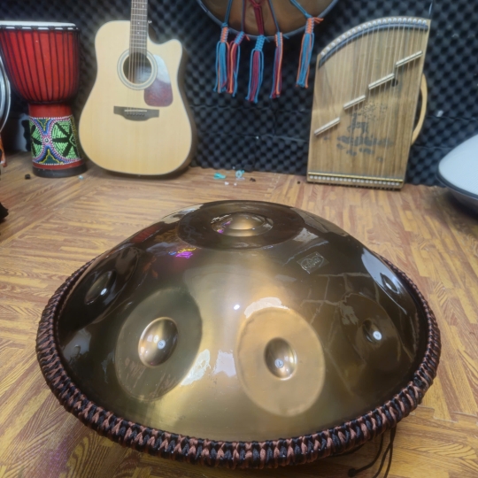 Hand Pan 10 Nốt Cao Cấp Thép Ember Hãng Anca